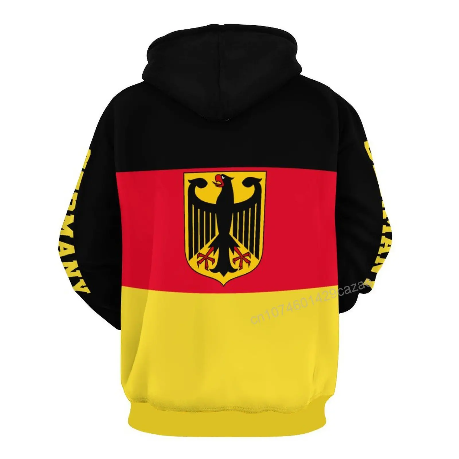 Liumarvexia Deutschland Flagge Hoodie - Unisex Pullover Mit Kapuze