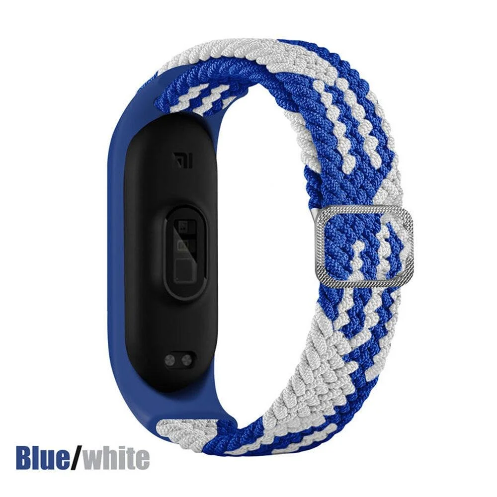 Elastic Adjustable Nylon Braided Wristband Strap - Universal Fit