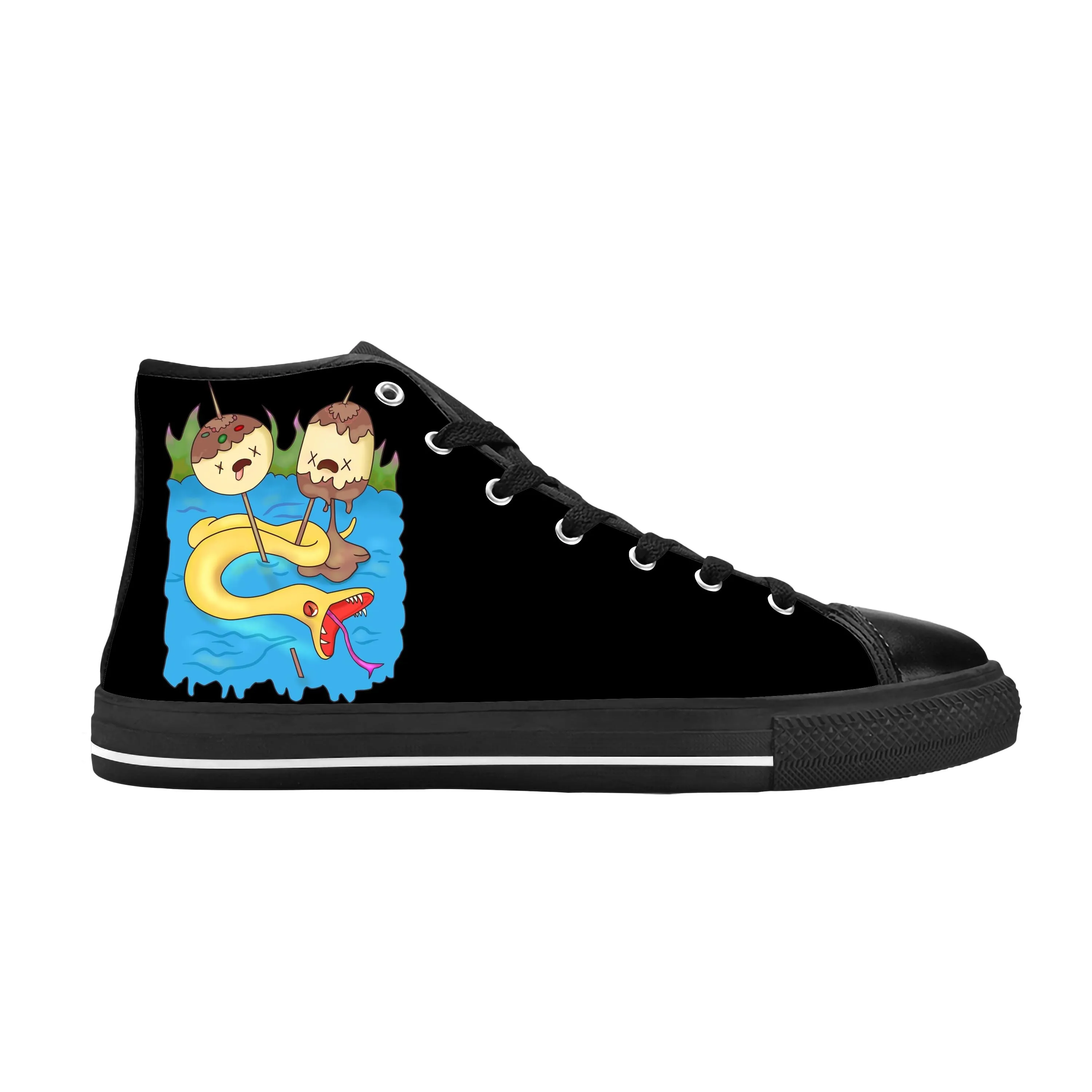 Times Rock Snake Anime Cartoon Manga Adventure Casual Cloth Shoes High Top Comfortable Breathable 3D Print Men Women Sneakers