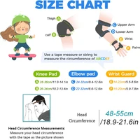 7 pièces/ensemble enfants âgés de 3 à 10 ans avec protège-poignet et genouillères coudières équipement de protection réglable pour enfant en bas âge patinage cyclisme Scooter 2
