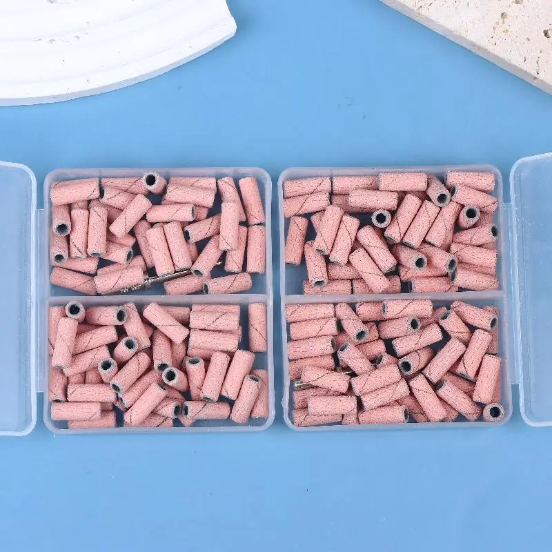 [WHB]3.1mm 80개 미니 네일 샌딩 밴드 전동 네일 드릴 비트 아크릴 폴리쉬 제거 파일 네일 액세서리 도구