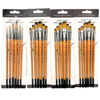 6pcs Artist Paint Brush Set Professional Anti-Shedding Tips Paintbrushes For Acrylic Oil Watercolor Acrylic Painting For Body 1