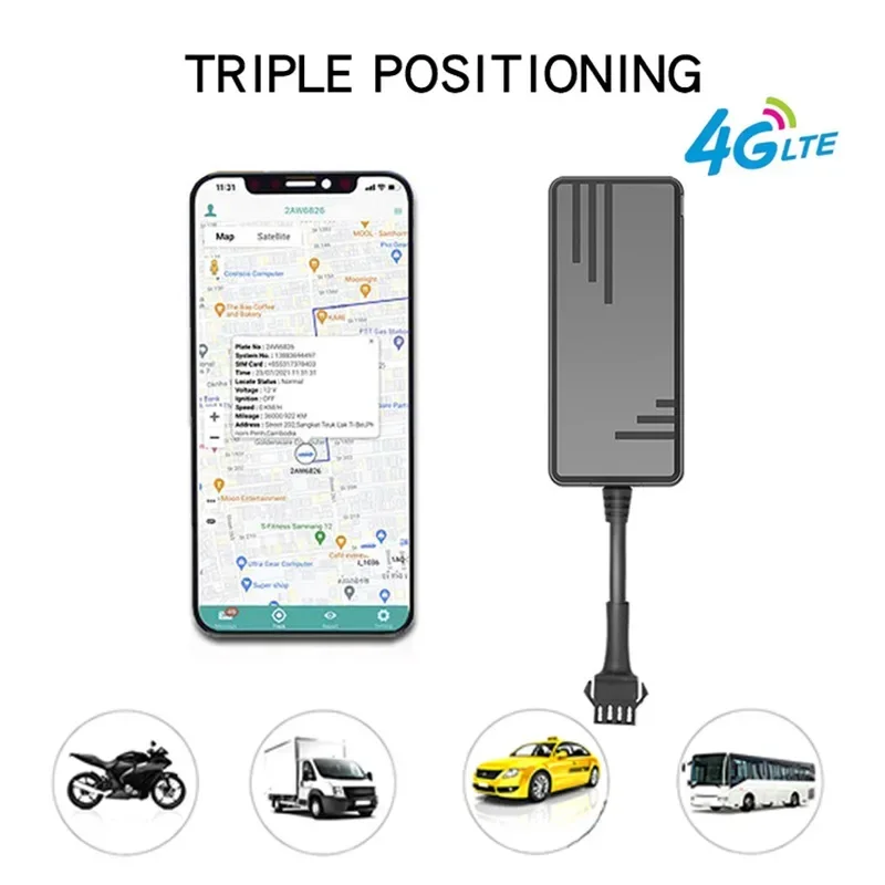 Car gps locator 4G international version Beidou car tracker motorcycle electric car tracking anti-theft device