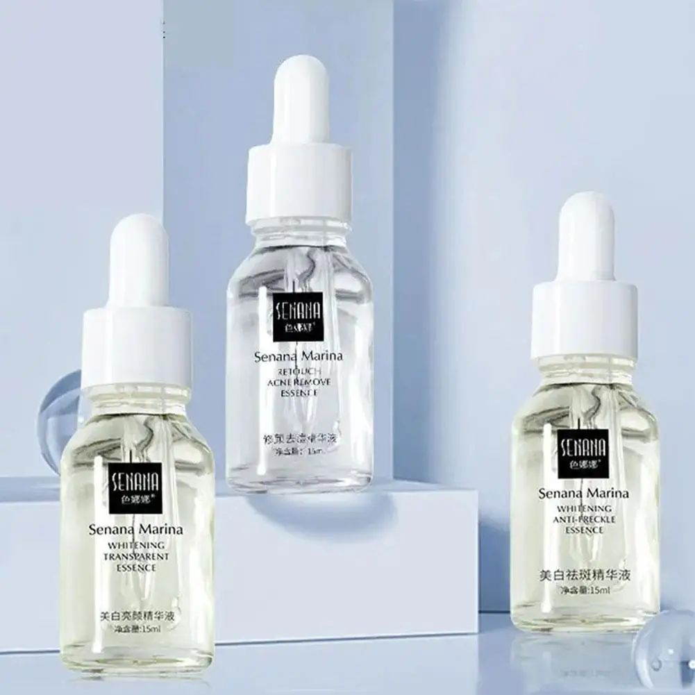 15ml Face Serum Dark Spot Whitening Acne Pimple Treatment Pore Shrinking Moisturizing Niacinamide Hyaluronic Acid Serum