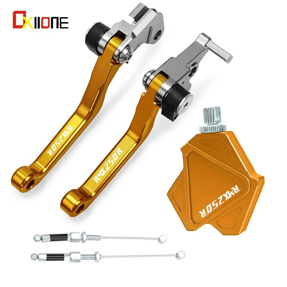 

For SUZUKI RMX250R RMX250S 1996 Motocross Foldable Pivot Brake Clutch Levers Dirt Bike Stunt Clutch Easy Pull Cable System CNC