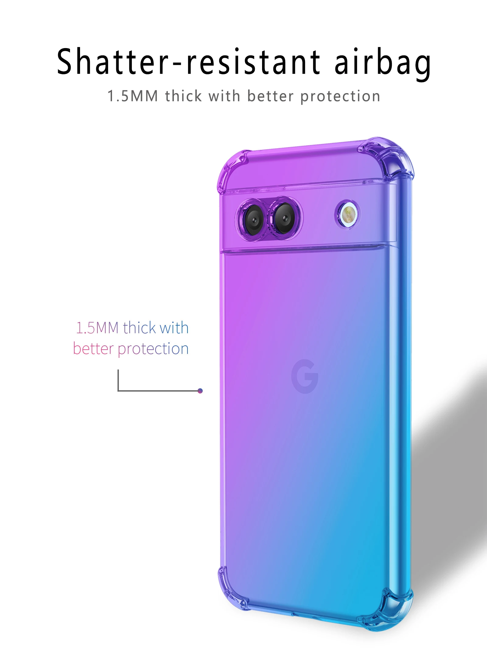Shockproof Gradient Airbag TPU Protective Phone Case