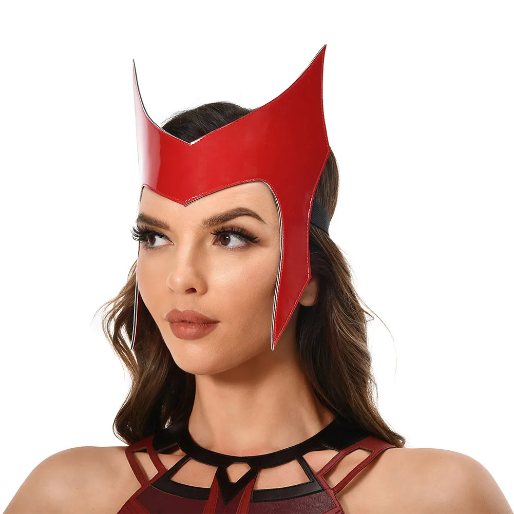 Scarlet Witch Cosplay Masken Fantasy Frauen Masken Helm Maskerade Halloween Party Kostüm Zubehör Requisiten Kopfbedeckung – Detail 4