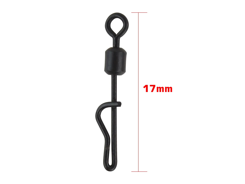 20 stücke Karpfen Angeln Schnell Ändern Swivel Snap Clips Angeln Stecker Roll Wirbel Angeln Terminal Tackle AE010 – Detail 5