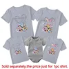 Disney Castle Mickey Minnie Print Family Matching Shirts Funny Look Dad Mom Kids Tees Tops First Disneyland Trip Outfits 5