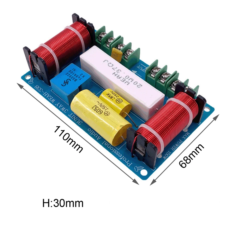 Altoparlante Scheda Audio A 2 Vie Divisore Di Frequenza Unità - Foto 11