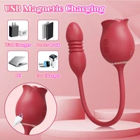 Saugen Klitoris Vibrator Weiblicher Masturbator Vakuum Nippelstimulator Klitoris Sauger mit stoßendem vibrierendem Ei Sexspielzeug für Frauen 5