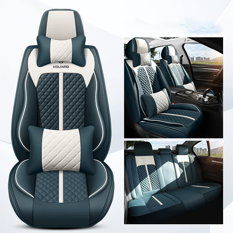 thumbnail image 1 of Funda de cuero universal para asiento de coche, accesorios interiores para Ssangyong Korando Haval H6 Dodge Ram 1500 Hyundai IX35 Opel Zafira B, 1 of 5
