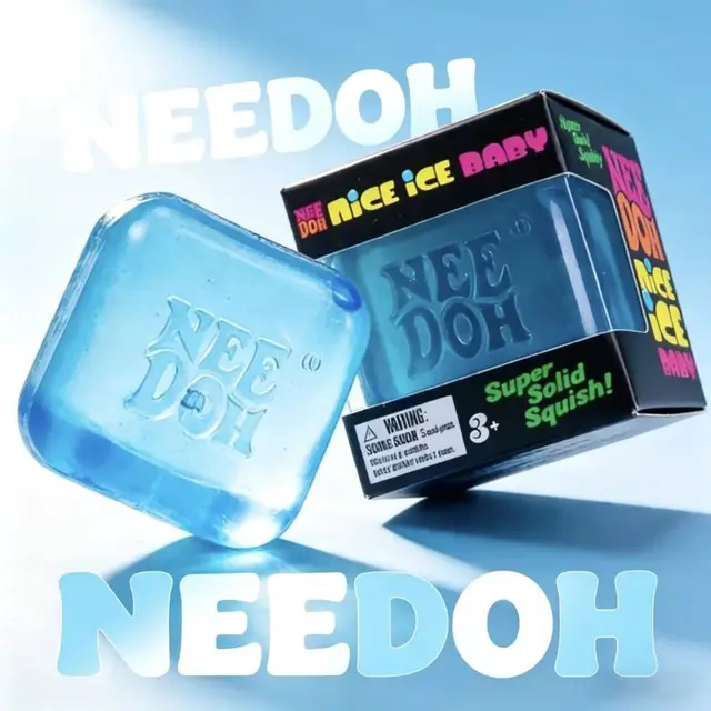 Needoh Nice Cube, jouet sensoriel anti-stress pour l'anxiété et la concentration, cube sensoriel de bureau pour adultes et enfants 1