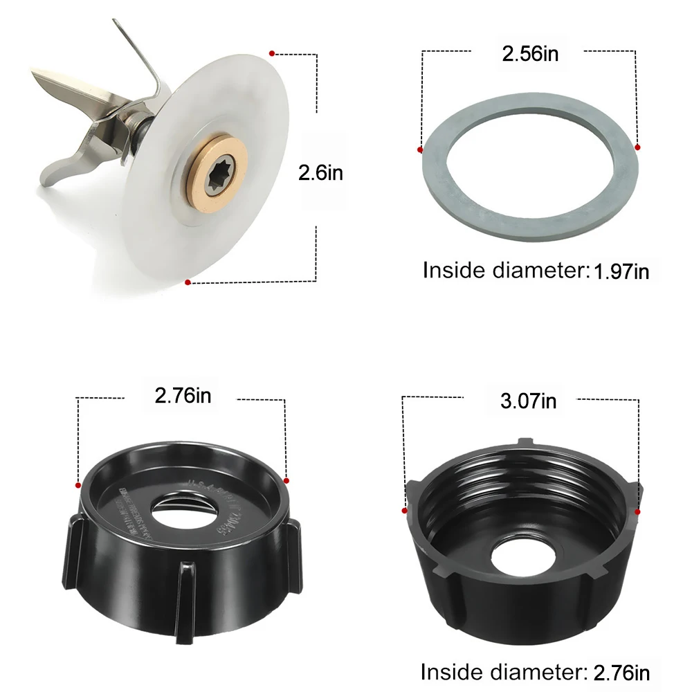 Blender Accessory Replacement Parts for Oster Osterizer Blender Cutter Blade Base Bottom Cap Gasket blender replacement parts