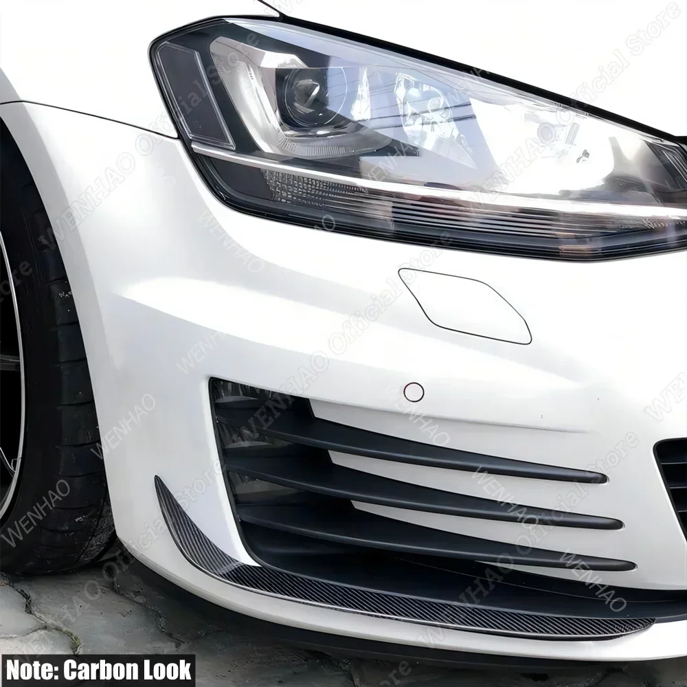 Front Bumper Canard Flare Mods Fin Splitter Wind Knife for Golf 6 MK6 MK7 VII GTI GTD 2012-Clubsport Body Kit car exterior accessories