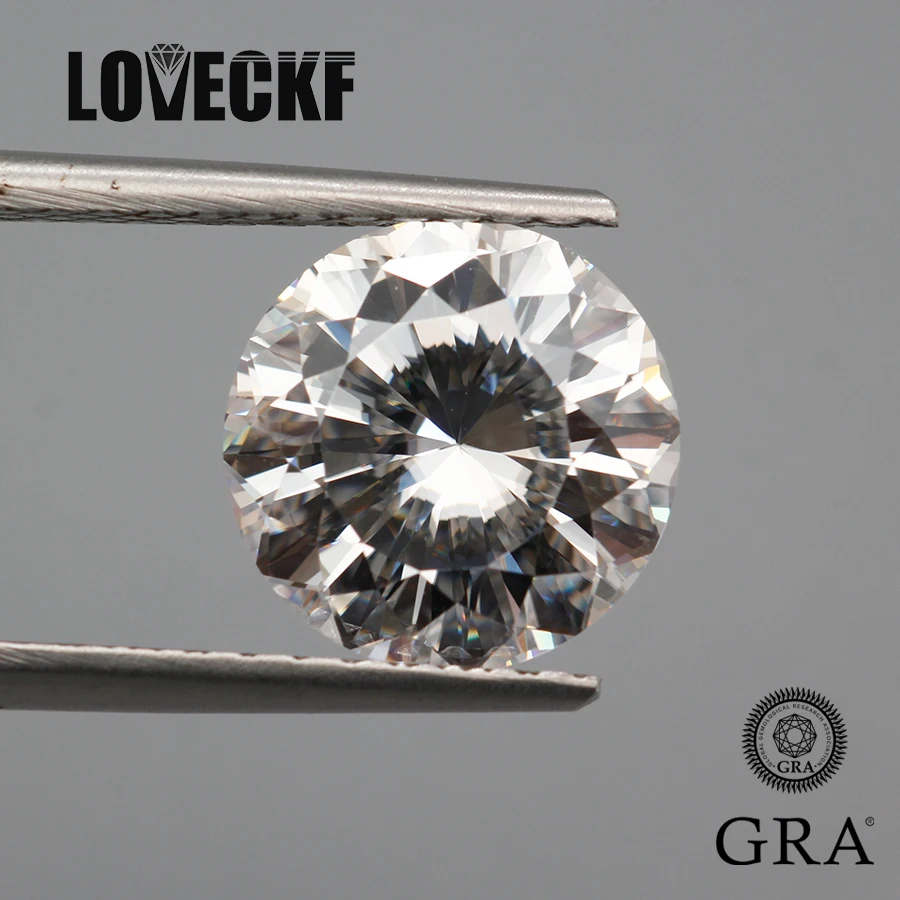 New Blue Flame Cut Moissanite Stone Con Certificato 1.0-5.0Ct 89 Faces Cut Moissanita Lab Diamonds Pass Diamond Tester Con Gra