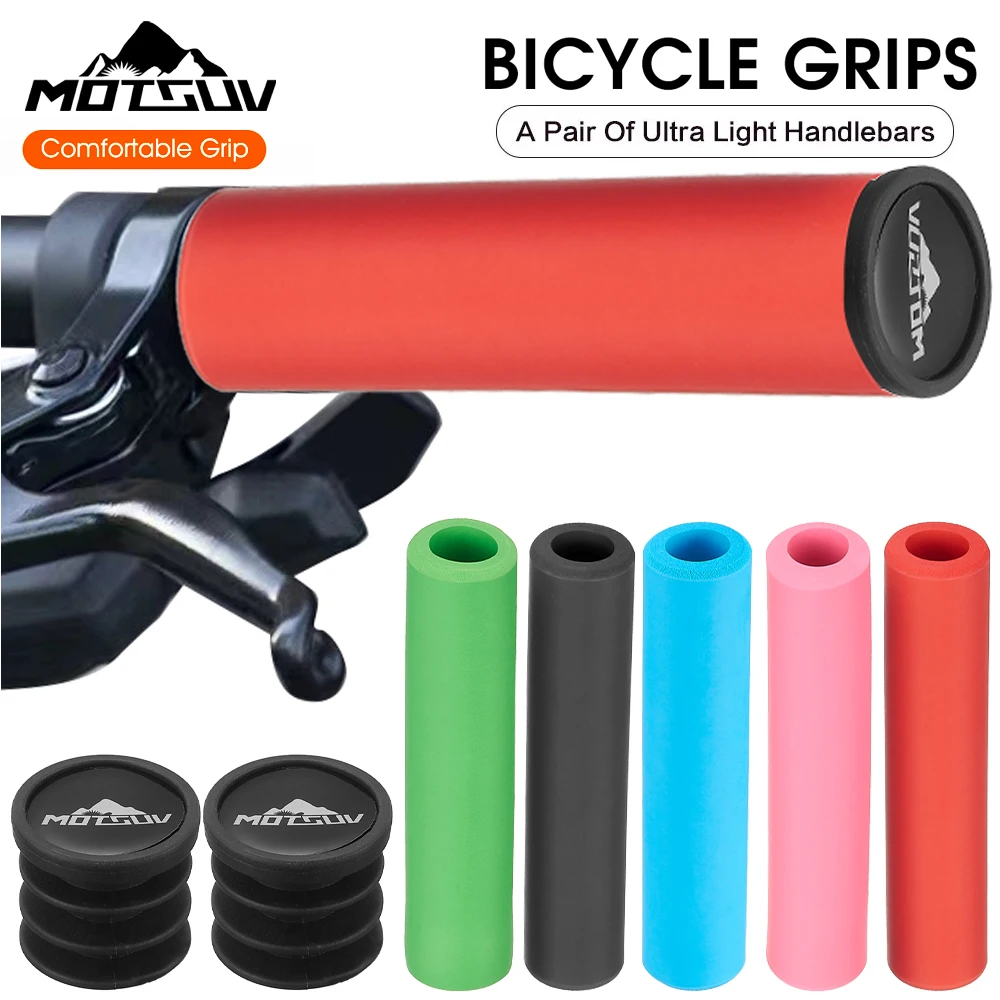 MOTSUV-Ultra Light Silicone Handlebar, Bicycle Grips, Cycling Grip
