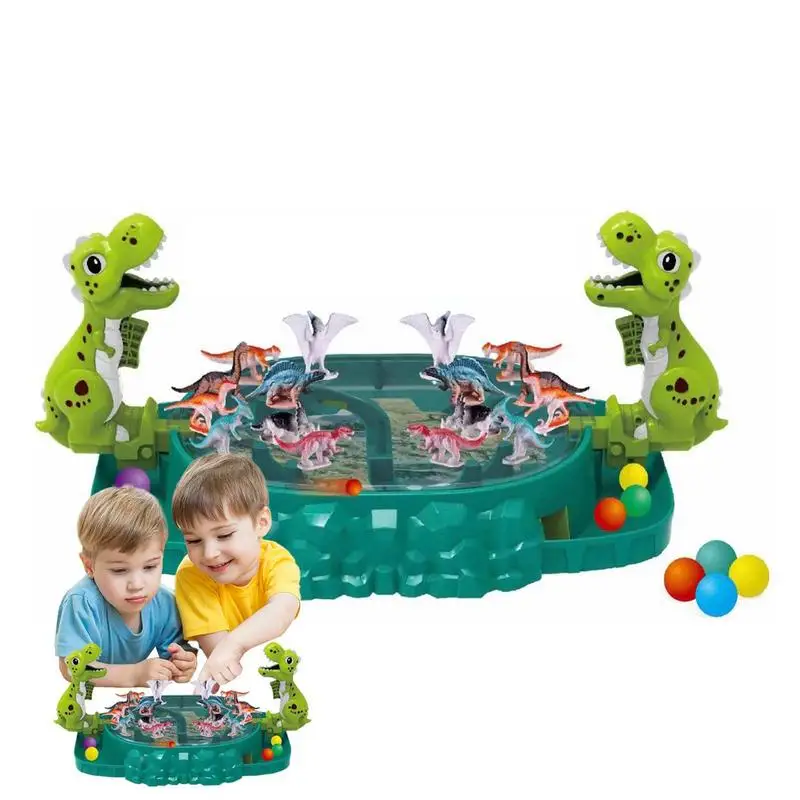 

Dinosaur Target Battle Board Game Children Catapult Dinosaur Battle Board Game Parent-child Interactive Targeting Toy for Kids