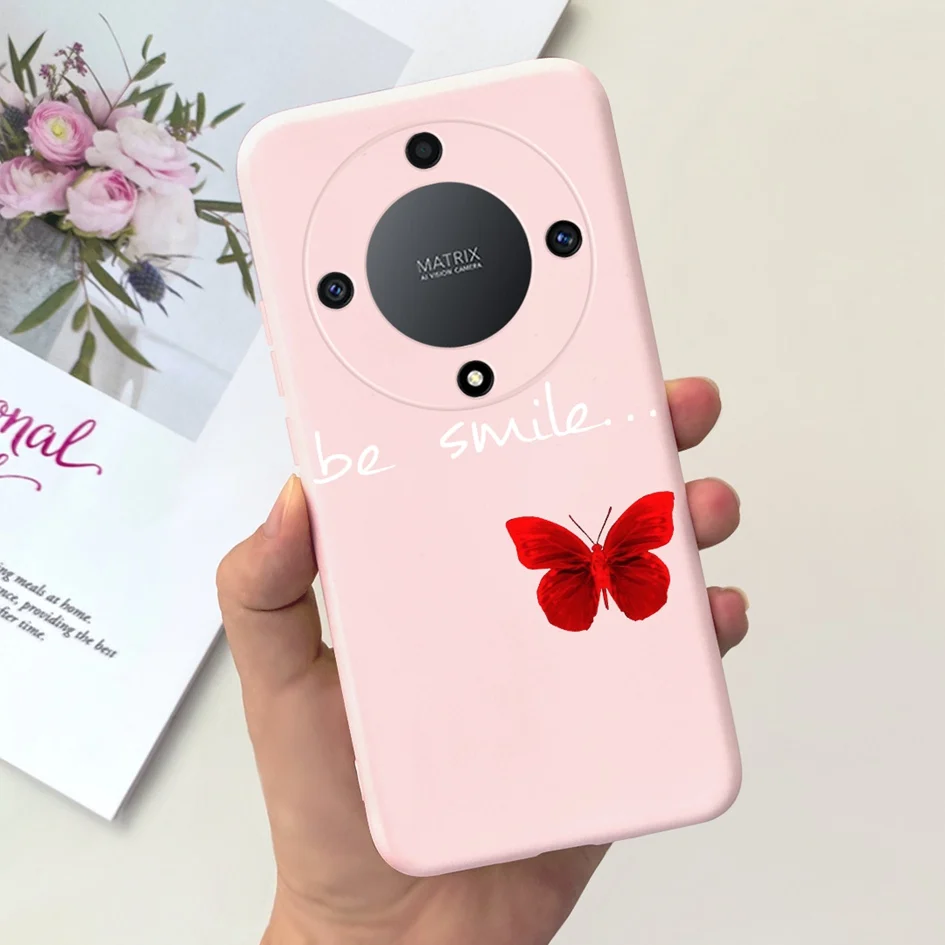 Lovely Cartoon Flower Slim Soft Silicone Phone Case Cover