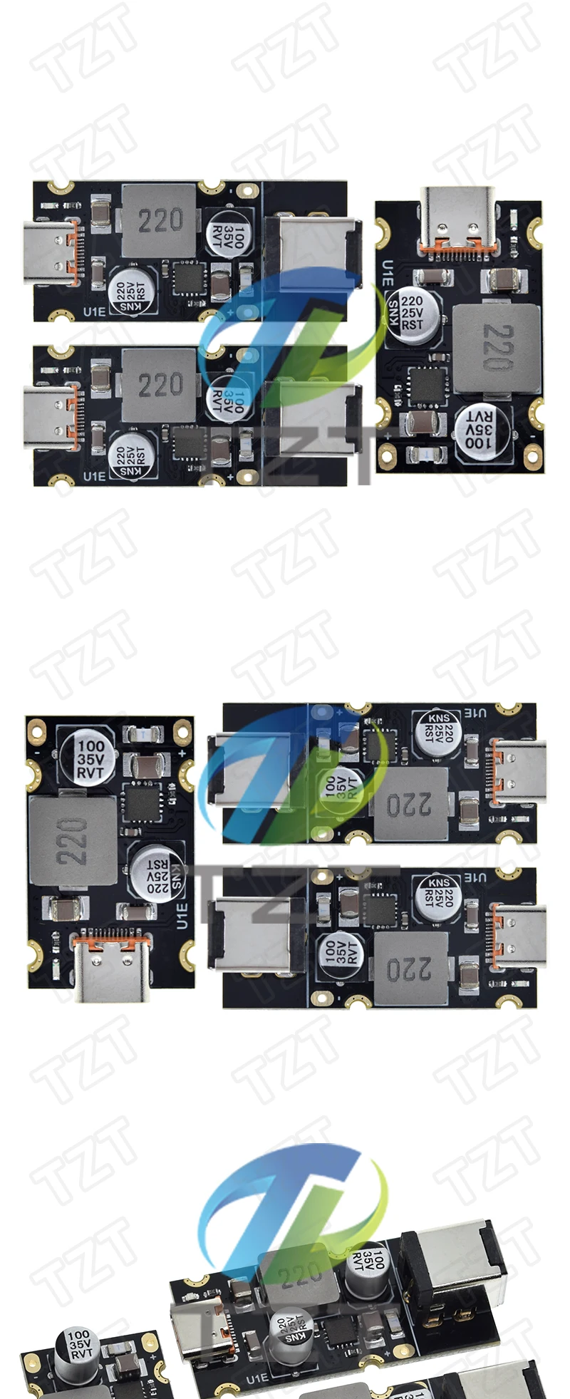 1/3PCS QC4.0 QC3.0 Typ-C USB PD65W Schnelle Lade Adapter Modul DC8-32V 3,25 A 65W Step down Modul Für Huawei SCP/FCP Apple PD – Detail 4