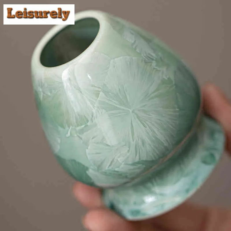 2pc/set Japanese Ice Flower Crystal Galze Spout Matcha Set Elegant Matcha Tea Set Matcha Bowl Matcha Whisk Holder For Tea Lovers