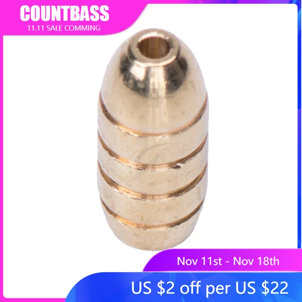 thumbnail image 2 of Brass Lure Bodies 10-Pack - Teardrop Beads For Inline Spinners & Fishing Rigs 2 of 3