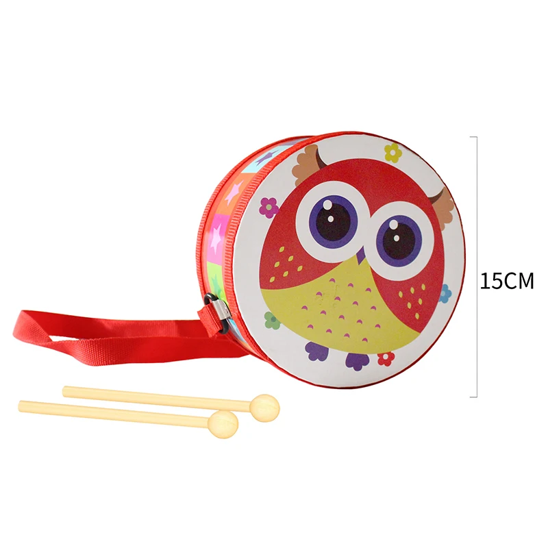 Children's Wood Drum Early Educational Percussion Musical Instrument For Children Beat Instrument Hand Drum Toys