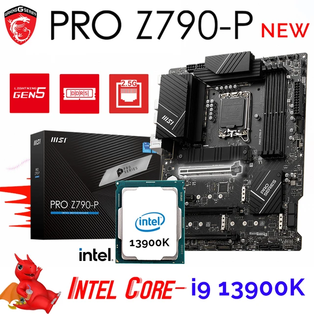 I7 13700ksintel Core I9 13900k & Msi Z790-p Motherboard Combo For