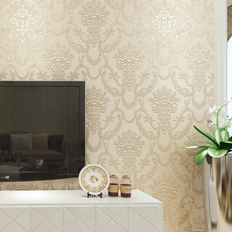 damasco non woven wallpaper tecido vertical stripes wallpaper 04
