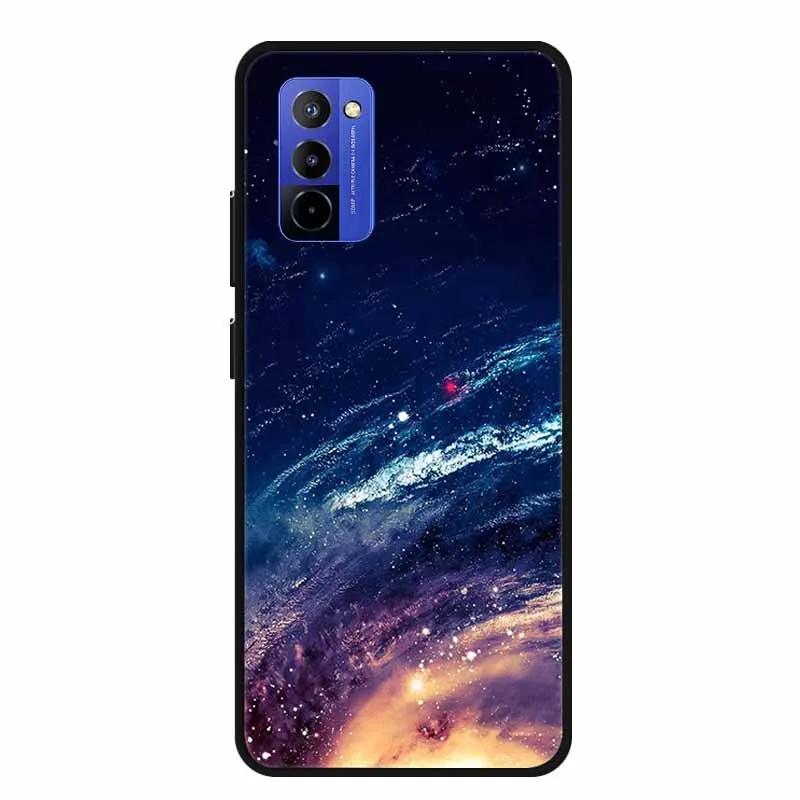 Shockproof Black Silicone Phone Case with Bumper Protection - Soft Back Cover 6.75