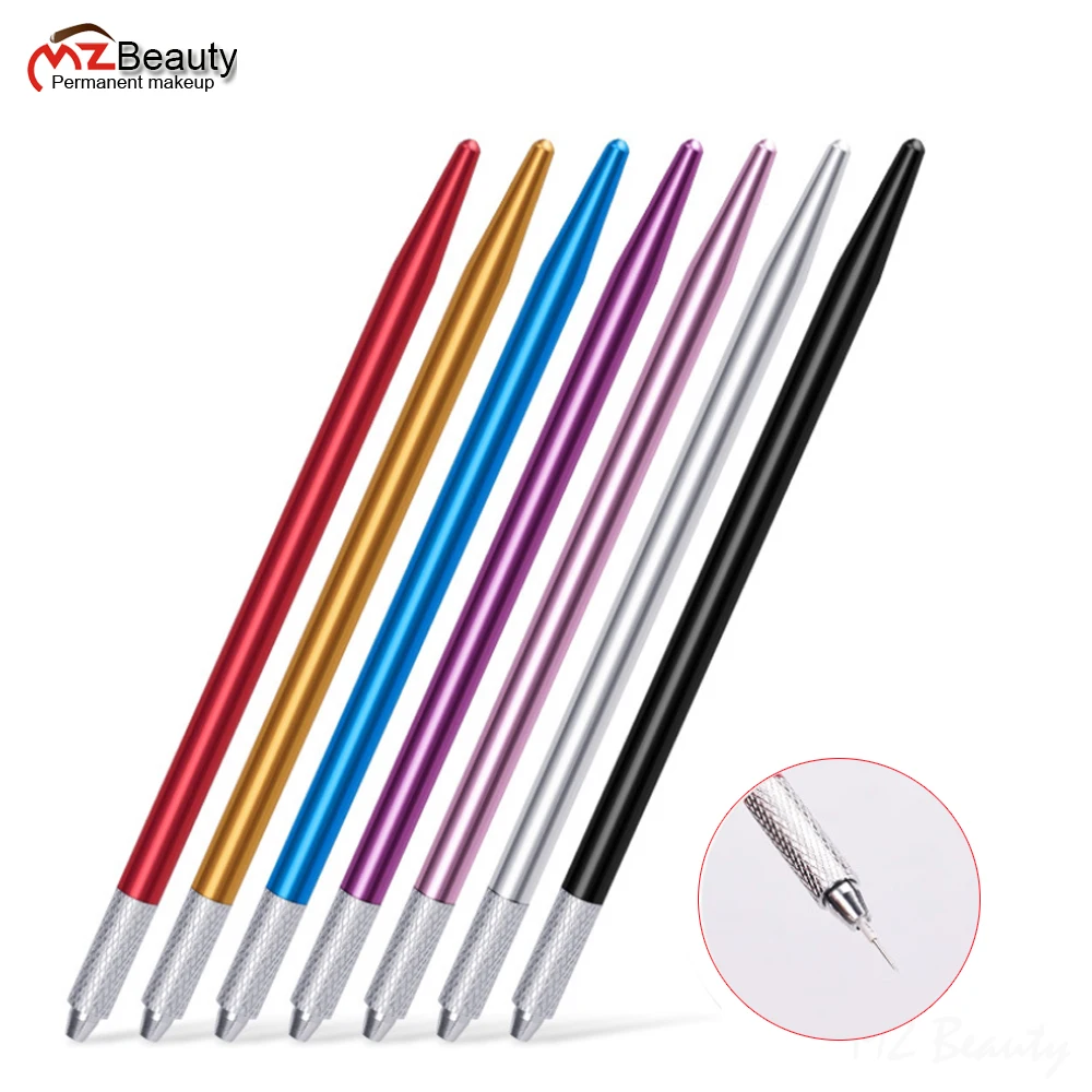 

Microblading Shading Pen Tebori Eyebrow Shade Manual Tools Fit For R3 R5 R7 R9 Round Needles Sterilized PMU Use Tattoo Supplies