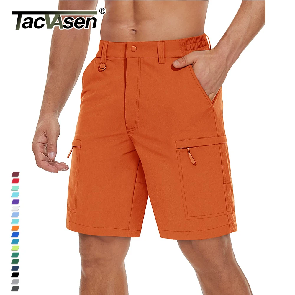 Tacvasen Summer Quick Dry Cargo Shorts Mens Hiking Fishing Outdoor Short Pants Camping Travel