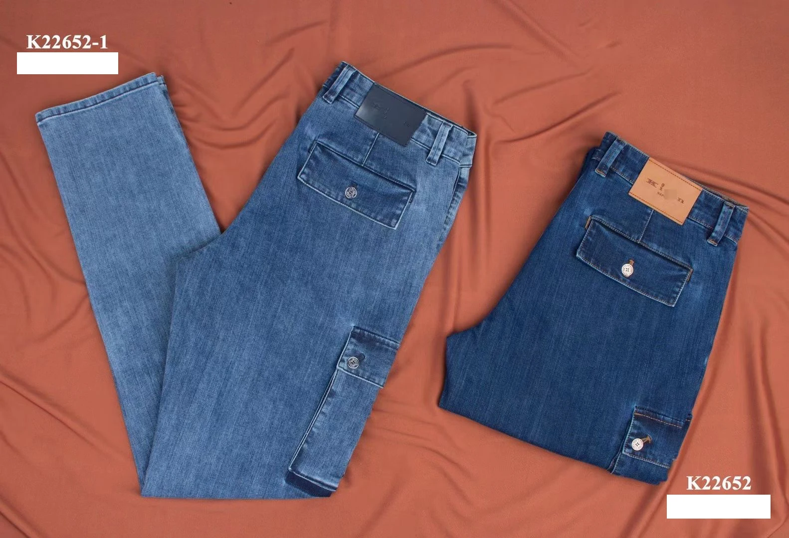 

BILLIONAIRE OECHSLI Jeans Cotton thick men 2023 summer new fashion pocket Casual zipper embroidery high quality big size 31-40