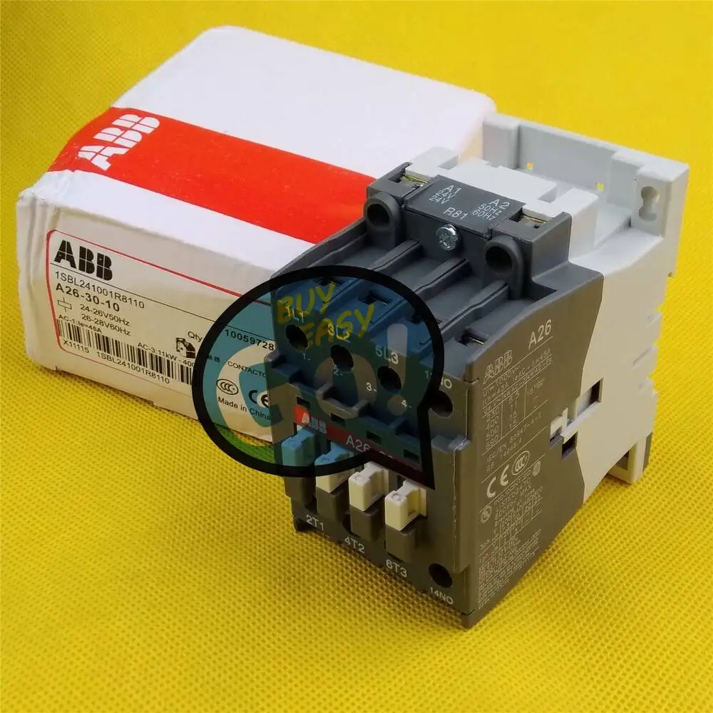 

Контактор ABB A26-30-10 24 В/220 В/110 В/В переменного тока, 1 шт., новинка