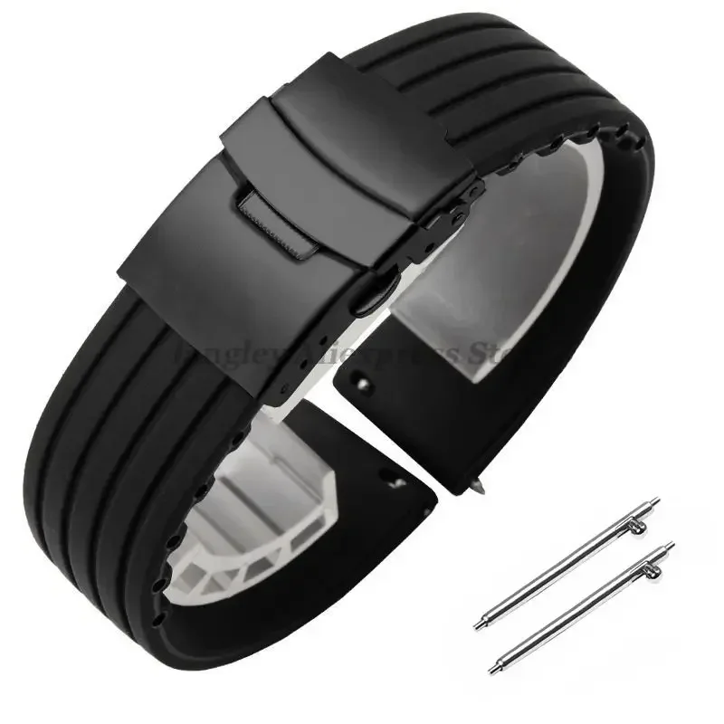 Versatile Quick Release Silicone Watchband - Multiple Sizes with Rubber Straps