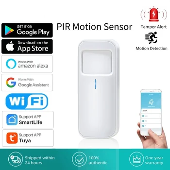 Tuya Smart WiFi PIR Detector Infrared Motion Sensor Alarm Smart Home Secutity System Work With Smart Life/TUYA 1