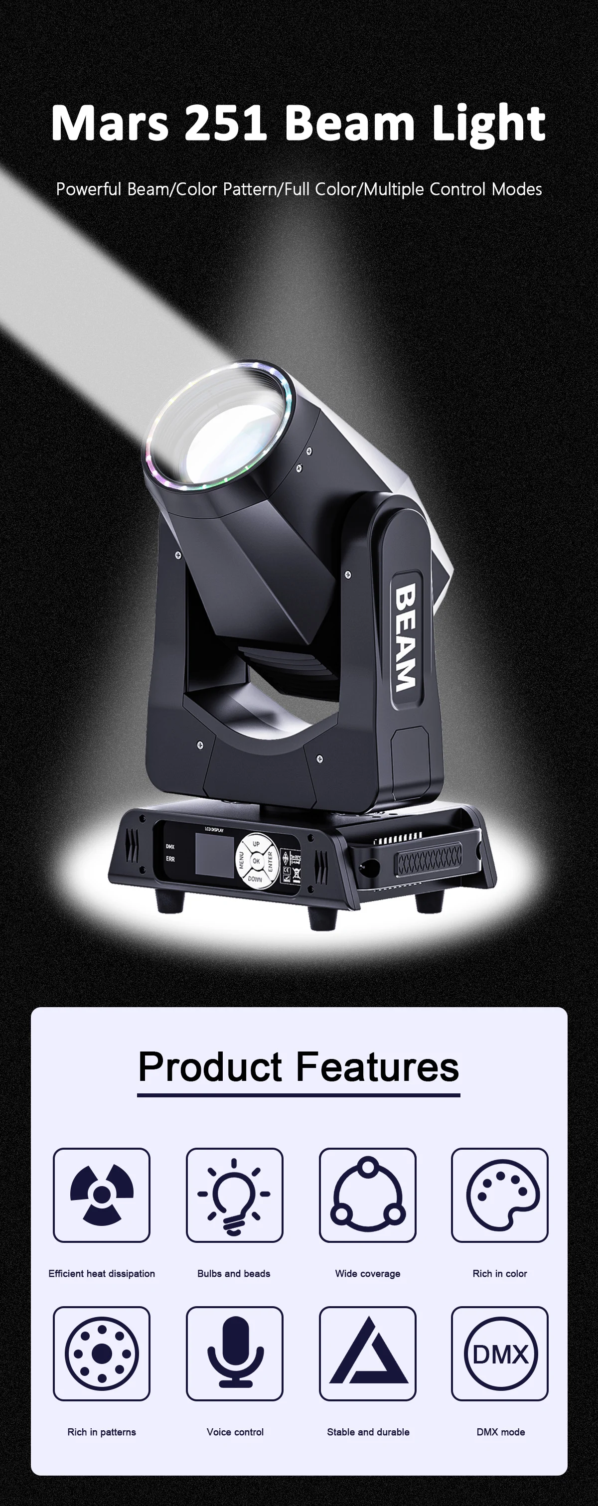 450W Bulb Spot moving head light Zoom 3in1 focus Strobe Water rolling half-color