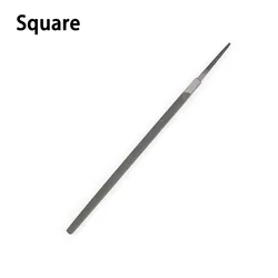 Industrial Steel Triangular Flat and Square File Set Without Handle (Square)