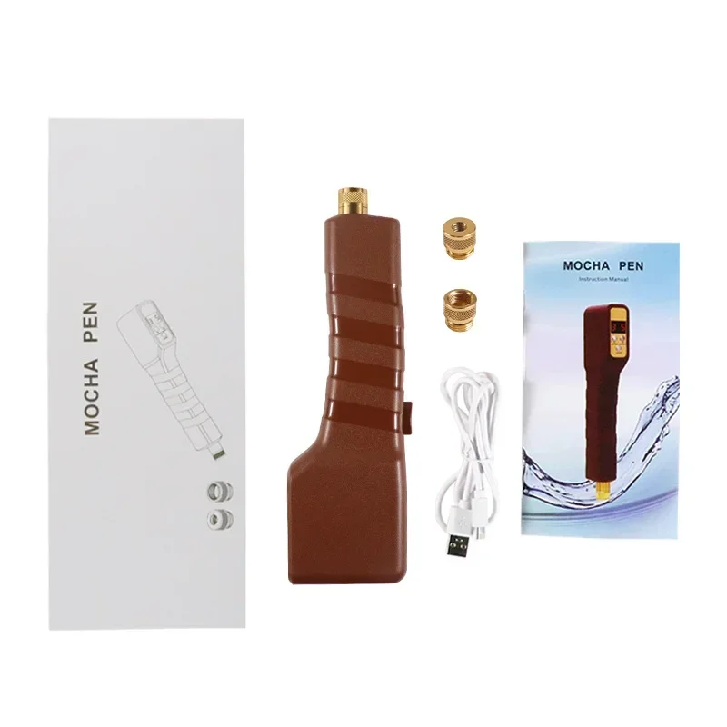 Multi-color Mocha sprayer small steel gun electric beauty lift firming needle-free injection water light tender skin nourishing micro current ems face slimming instrument intelligent red blue light tender skin double chin beauty instrument face slimming