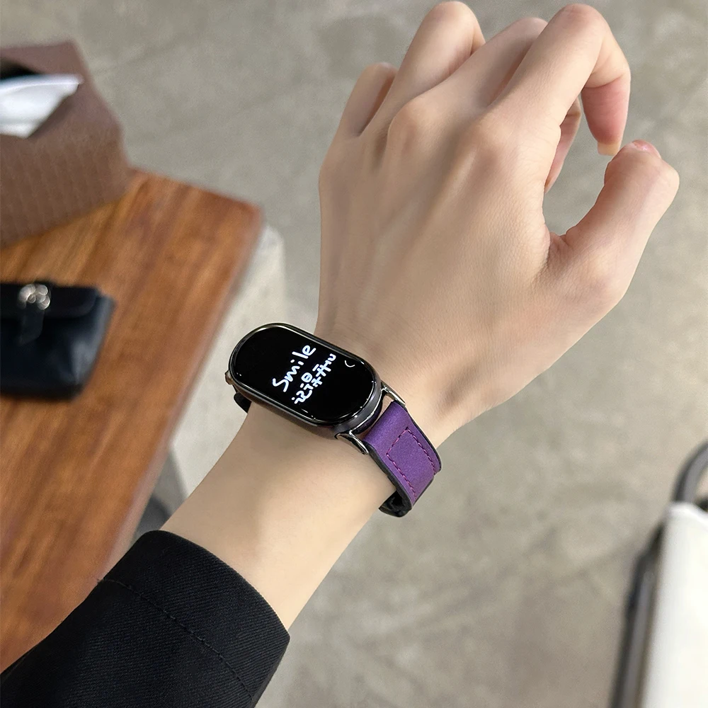 Magnetic Leather Strap for Smartwatch Replacement Bracelet