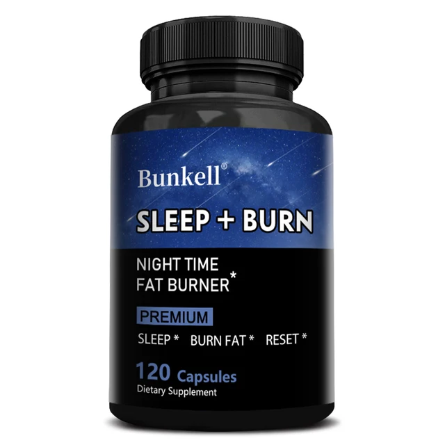Night Fat Burner and Sleep Supplement - Boost Metabolism and Burn Fat Effectively, Weight Management, Melatonin Sleep Aid