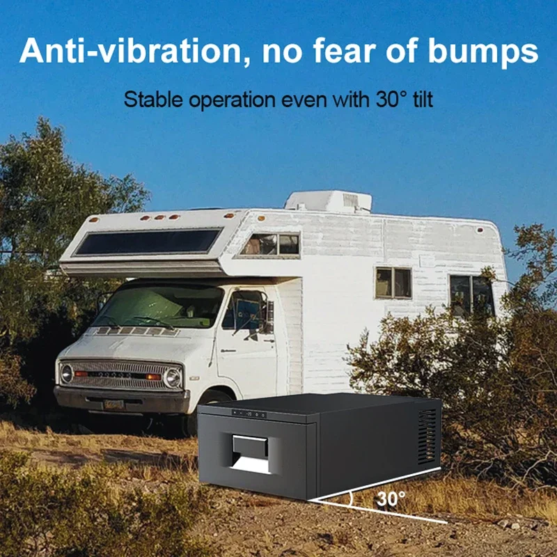 Camping 30L Drawer Car Truck Fridge Freezer Portable DC 12V 24V Drawer Refrigerator Fridge For Truck