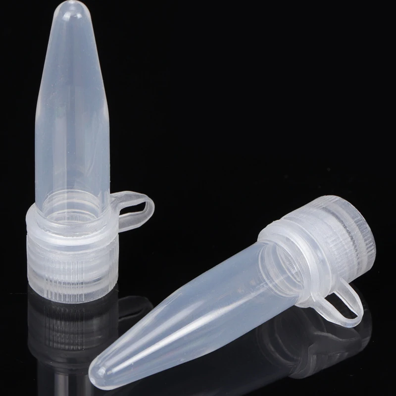 Centrifuge Tube Mini 1.5ml Centrifuge Tube with 10 Test Tubes Transparent Plastic with Gaskets Container Scientific Laboratory Testing Access Centrifuge Tube