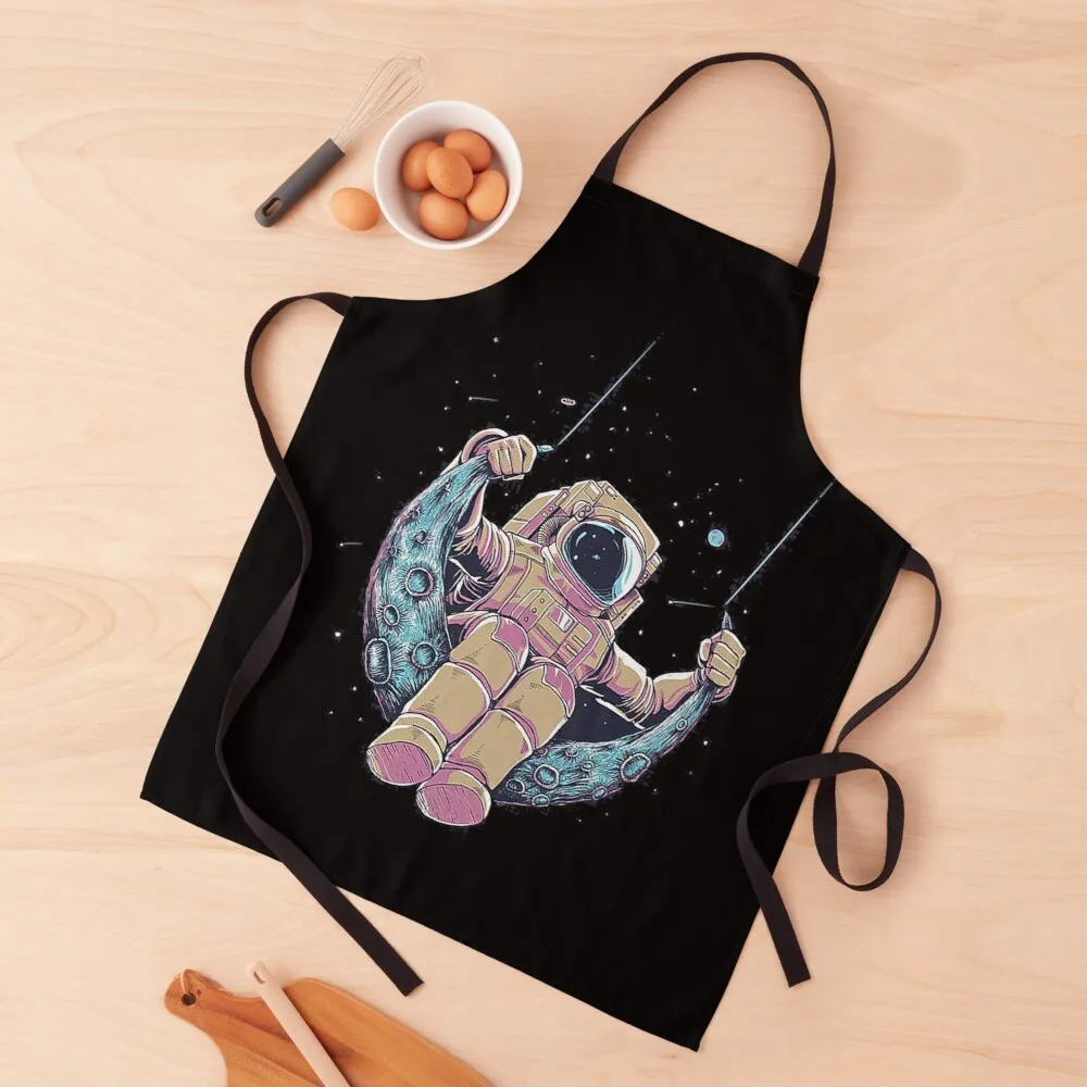 

Astronaut Moon Swing Apron kitchen special accessories chef apron