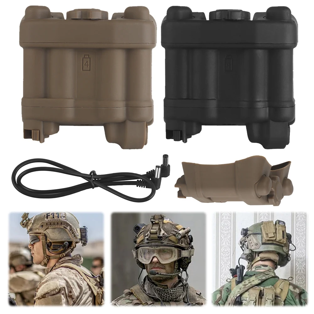 Battery Box Retention System Realistic Elastic Adjustment Balance Weight Bag Helmet NVG Battery Pouch for AN/PVS31 Case