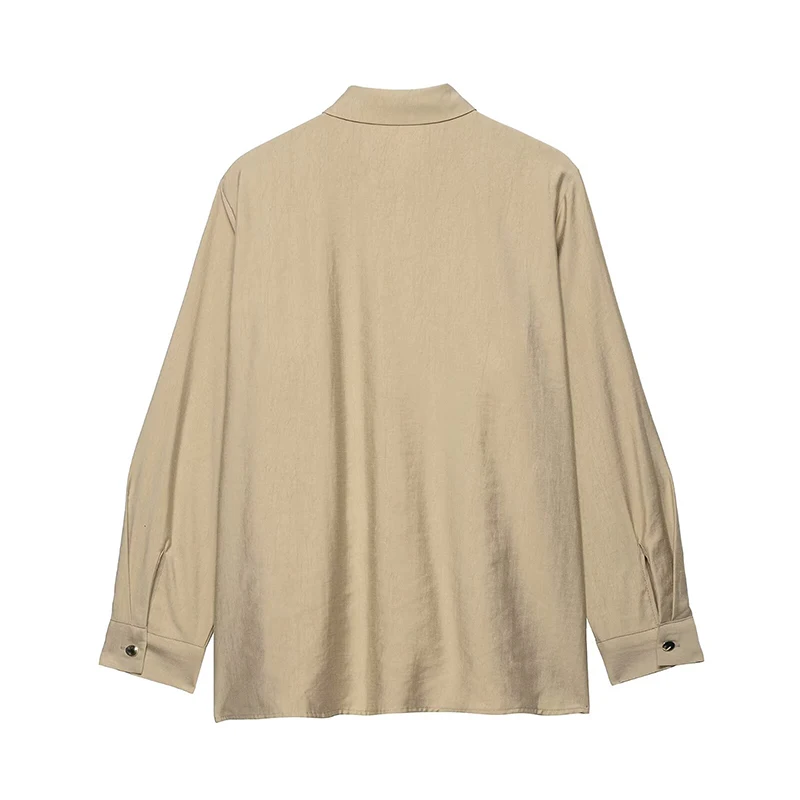 Wide Leg Pants 2 Pieces Sets For Women Long Sleeve Shirts Elastic Waist Trousers Women's Suit Casual Set Woman Outfits