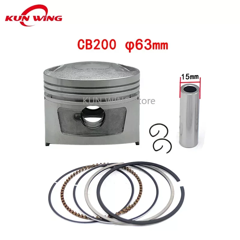 63MM Piston Ring Kit for LONCIN CB200 CB 200 Off Road Dirt Bike Engine Spart