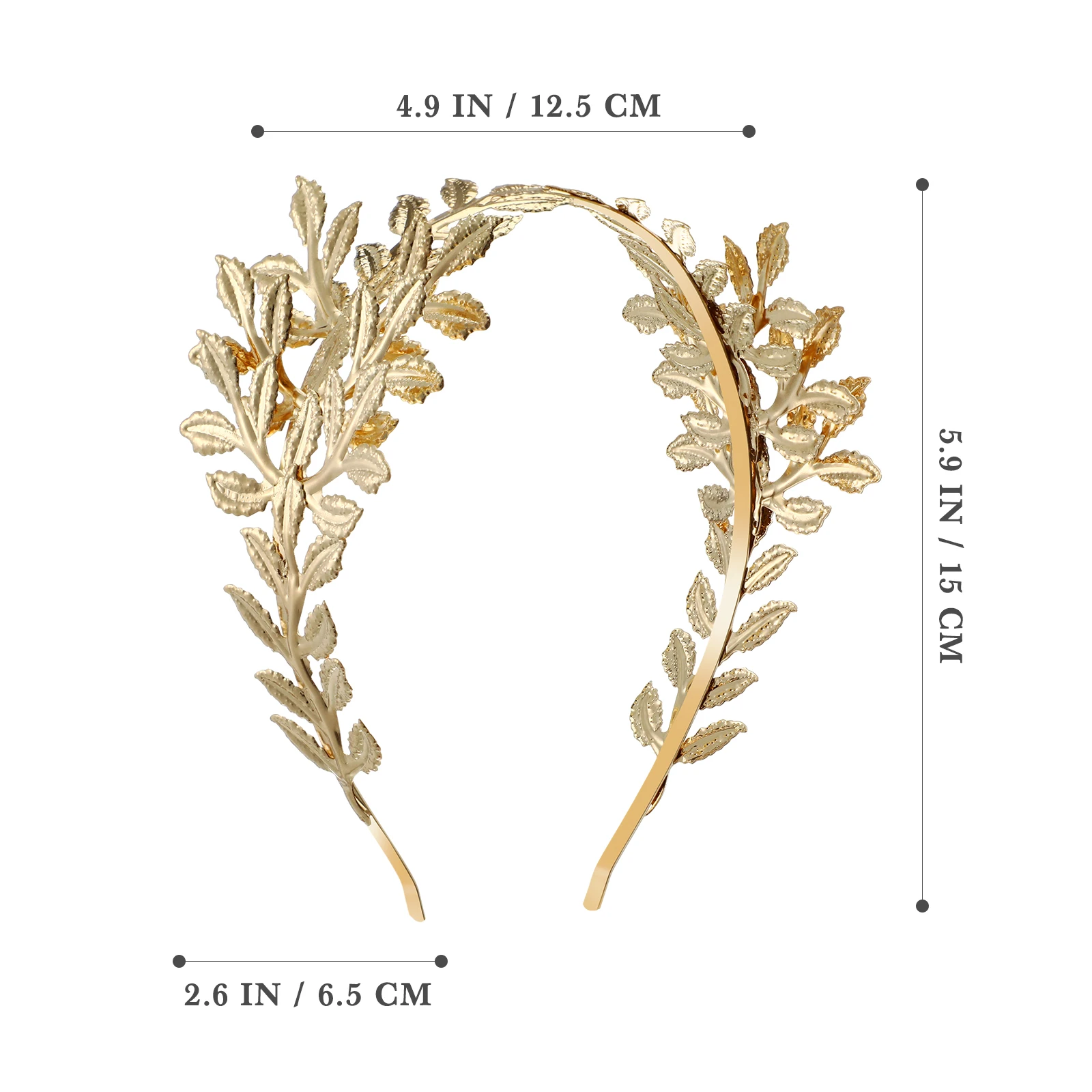 Golden Leaf Headband Leaf Vintage Bridal Headband Greek Roman Laurel Leaf Bracelet Weeding Birthday Leaves Headwear Bridal decor 6