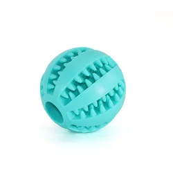 Durable Natural Rubber Chew Ball for Dogs - Interactive Teeth Cleaning Toy (Sky blue)