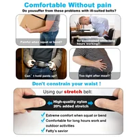 New Golf Sports Elastic Belt Tactical Belt Metal Automatic Buckle Tough Stretch Nylon Men Military Belt 115-150CM Big Size Belts 4